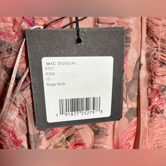 Mac Duggal 9151 | Ruffled Floral Chiffon Mini Dress | Women’s 10 - Picture 10 of 10